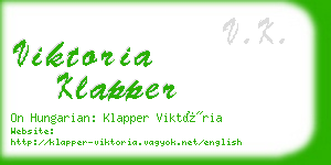 viktoria klapper business card